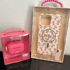 XO Poppy | Pink Margarita AirPods Case Cover & Cocktail w/ Ribbons IPhone Case 🩷